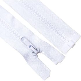Műanyag cipzár GT10 bontható-Fehér-55cm