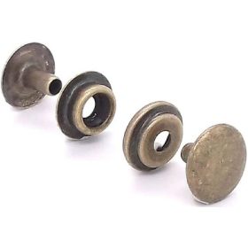  Dzseki patent rugós Réz 15mm-Antik-50db