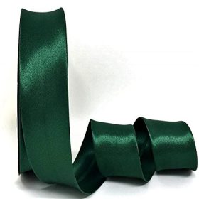 Ferdepánt szatén-15mm, Sötétzöld