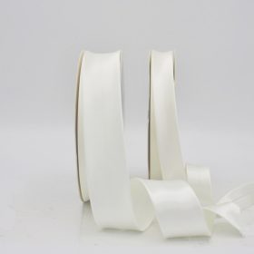 Ferdepánt szatén-18mm, Fehér