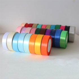 Szatén szalag -10mm-Fekete-100m