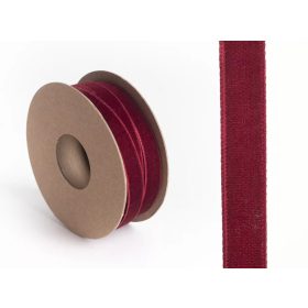 Bársony szalag-20mm, Bordó