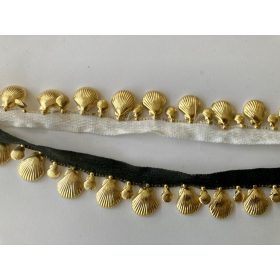 Díszszalag kagylós - Fehér