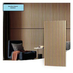 Akusztikus falpanel 60x260cm Fehér Tölgy W001