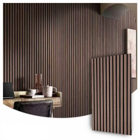 Akusztikus falpanel 60x260cm Sötét Dió DW01