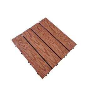   WPC járólap összeppatintható 30x30cm Vörös Barna Erezetes