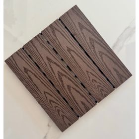 WPC járólap összeppatintható 30x30cm Kávé Erezetes