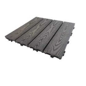 WPC járólap összeppatintható 30x30cm Szürke Erezetes