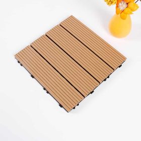 WPC járólap összeppatintható 30x30cm Teak