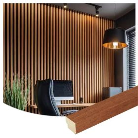 Akusztikus falpanel záróléc 27x260cm Vörösfenyő RE01