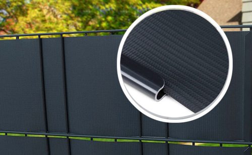 Belátásgátló szalag rögzítő/végzáró Antracitszürke-10db