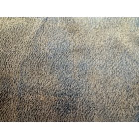 Műbőr fekete barna koptatott