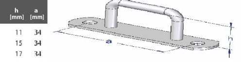 Pikoló ponyvafül 15mm