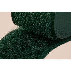 Varható tépőzár 20mm hurkos/bolyhos oldal Sötétzöld