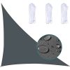 Vízálló napvitorla Szürke 3x3x3