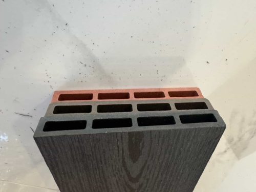 WPC kerítés famintás 14x185cm Sötétszürke